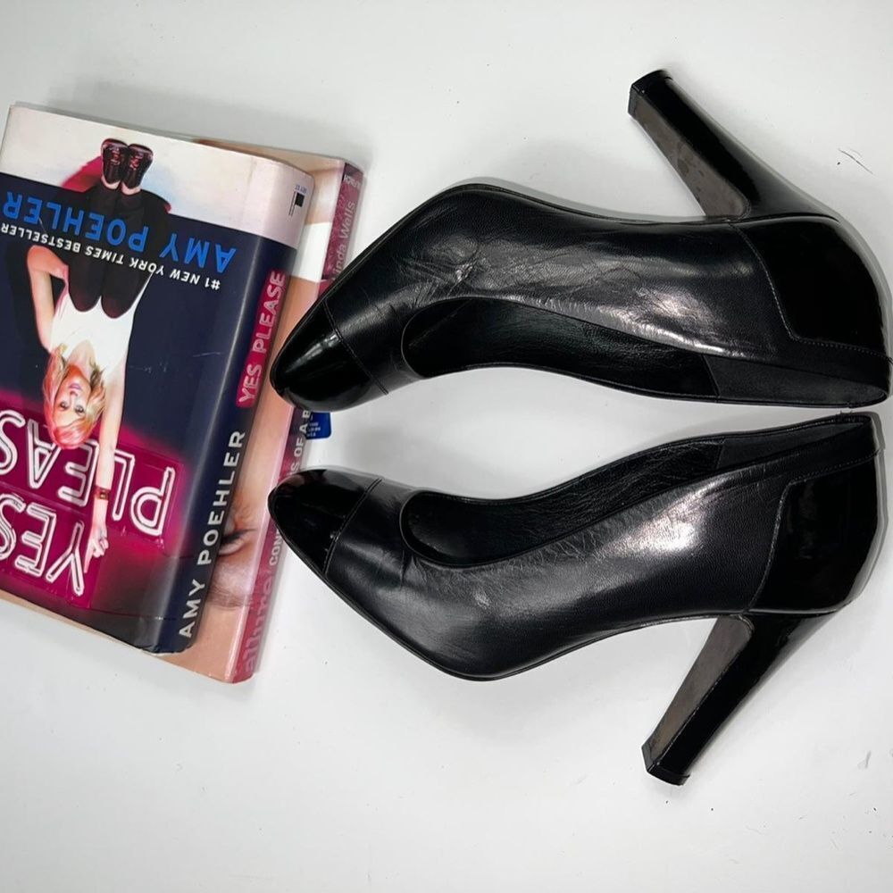 DANA DAVIS Sexy Black Leather Shoes - US 8.5 - Picture 5 of 10